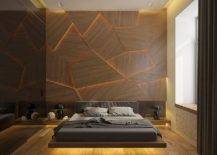 Amazing-wood-accent-wall-with-geometric-panels-ald-LED-lighting-88289-217x155