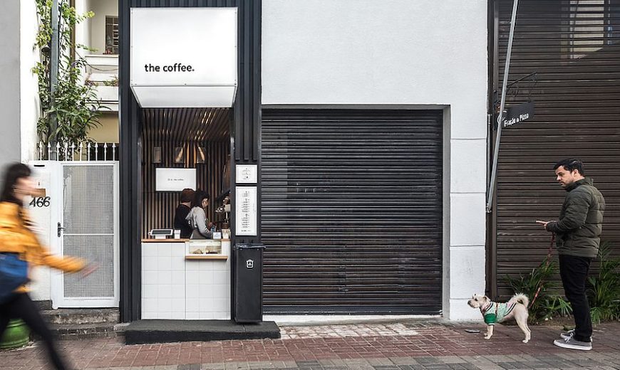 Japanese Minimalism and Smart Functionality Shape Ultra-Tiny Coffee Shop