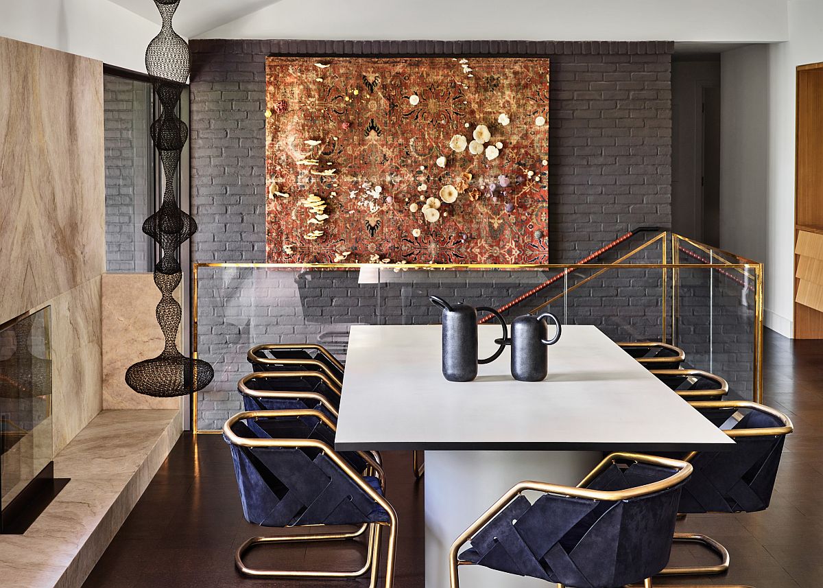 Gorgeous-mid-century-modern-home-office-with-golden-glint-and-a-gray-painted-brick-wall-backdrop-39722